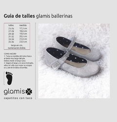 glamis ballerinas. lurex plata - tienda online