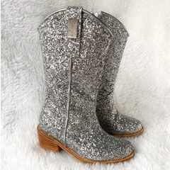 glamis botas taylor - glitter plata - comprar online