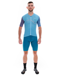 Camisa Ciclismo Marcio May Highline Waves Foto com Modelo Frente