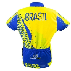 Camisa de Ciclismo Infantil Márcio May Brasil Costas