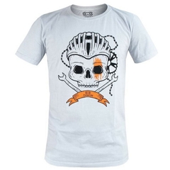 Camiseta Casual Masculina Marcio May Skull Gears Frente