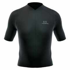 Conjunto de Ciclismo Camisa e Bretelle Márcio May Race Carbon Black Frente