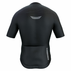 Camisa de Ciclismo Márcio May Race All Black Costas