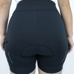 Shorts de Ciclismo Feminino Márcio May Sport Web One - Gel Foto com Modelo Detalhes