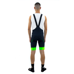 Bretelle de Ciclismo Masculino Márcio May Fast Neon Green Foto com Modelo