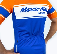 Camisa Ciclismo Masculina Sport Marcio May Deep Vintage Foto com Modelo Detalhes