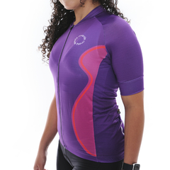 Camisa Ciclismo Feminina Sport Marcio May Match Foto com Modelo Detalhes