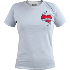 Camiseta Feminina Marcio May Coração Bike Frente