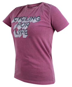 Camiseta Feminina Márcio May Cycling For Life Lado Esquerdo