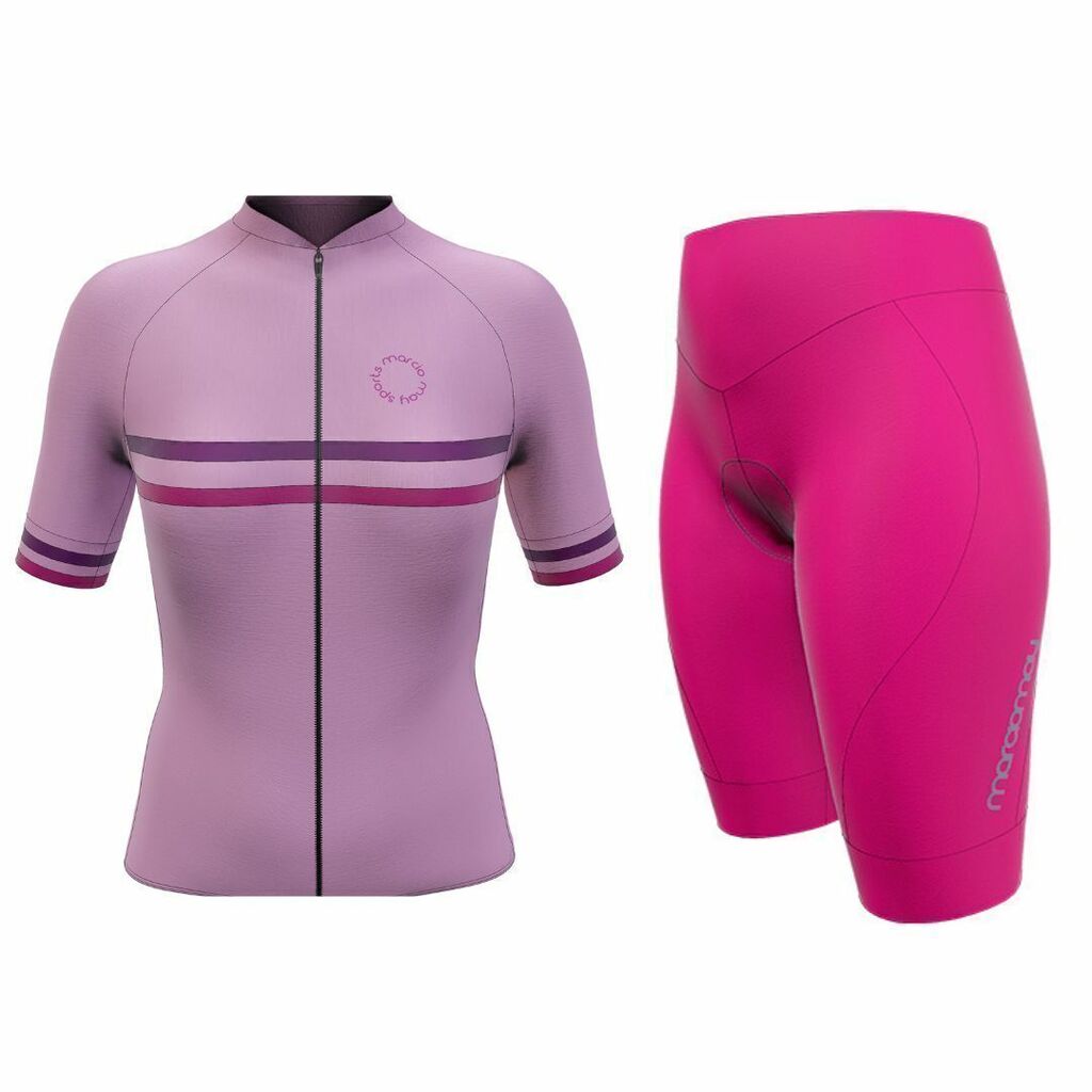 Kit Camisa Sport Femme com Bermuda Comfort Fucsia