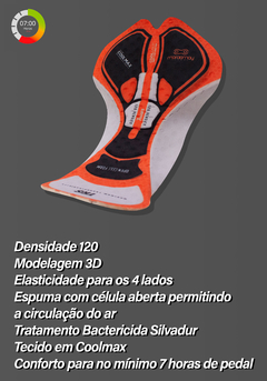 Forro Masculino Coolmax Densidade 120 - 7 horas de Pedal - Márcio May