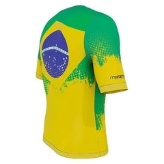 Camiseta Casual Marcio May Sports Bandeira Brasil Lado Direito