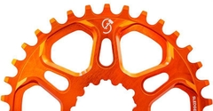 Coroa Bike Padrão Sram GXP 6mm - Alumínio CNC - Laranja - Sledgehammer - loja online