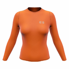 Camisa Segunda Pele Feminina Manga Longa Marcio May Sport Vermelho Frente