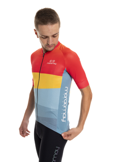 Camisa de Ciclismo Masculina Sport Marcio May Genius Foto com Modelo Detalhes