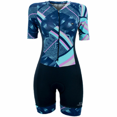 Macaquinho de Ciclismo Feminino Márcio May Slim Fit Cape Town Frente