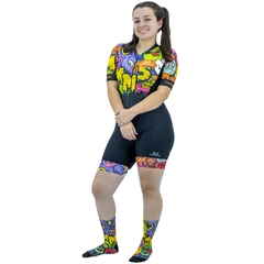 Kit Macaquinho Ciclismo + Meia Monstros