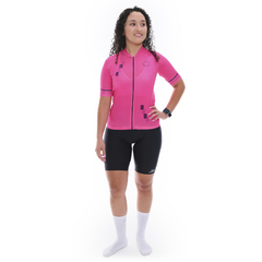 Camisa Ciclismo Feminina Sport Marcio May Dual Foto com Modelo Frente