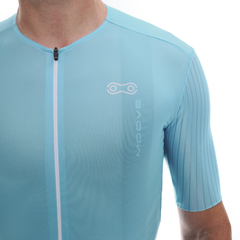 Camisa Ciclismo Marcio May Highline Riviera Foto com Modelo Detalhes