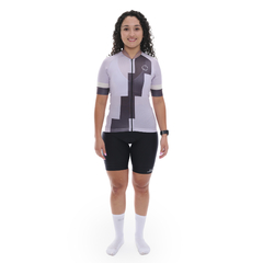 Camisa Ciclismo Feminina Sport Marcio May Effect Foto com Modelo Frente