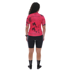 Camisa Ciclismo Feminina Sport Marcio May Lucky Foto com Modelo Costas