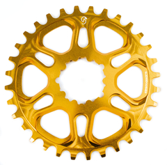 Coroa Bike Padrão Sram Boost 3mm - CNC Dourada - Sledgehammer