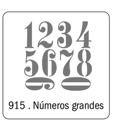 Imagen de Stencil abecedarios y numeros