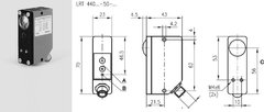 Leuze LRT 440 M/P-50-RT-S12 Sensor para Detecção de Marcas Luminescentes UV - Shmr Automacao