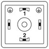 Phoenix Cabo Sensor 3 Polos, Solenóide 24v para Conector de válvula A, com 1 LED - Shmr Automacao