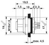 Phoenix SACC-DSI-M12FS-5CON-M16 Conecor Femea M12 5P Painel na internet