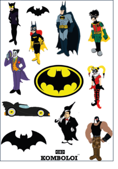 Stickers Batman y Villanos