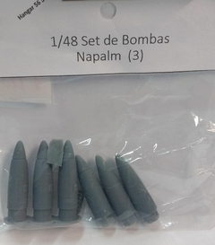 Set Bombas de Napalm usadas en Malvinas.
