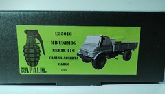 MB Unimog 416 cabina abierta, cargo. 1/35