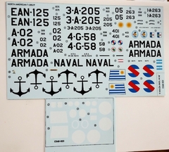 NORTH AMERICAN T 28S/P. ARMADA ARGENTINA/URUGUAYA - Komboloi