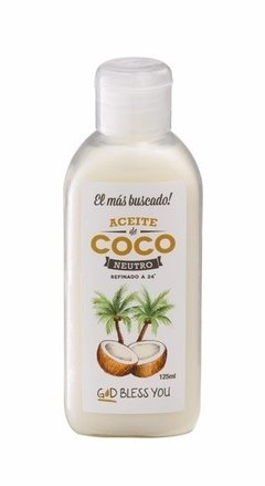 Aceite De Coco NEUTRO Puro "God Bless You" - comprar online