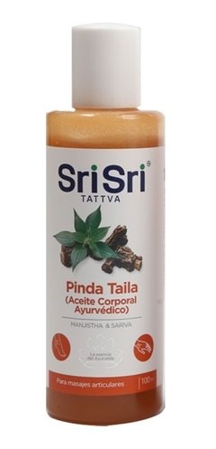 Aceite Para Masajes Para Bebes Pinda Taila (Coco, Sésamo, Ancusa) Sri Sri Tattva 100 ml