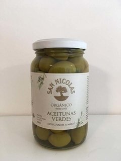 Aceitunas Verdes Orgánicas San Nicolás
