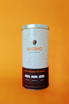 Cafe Tostado En Grano Orgánico En Origen (Lata Reutilizable) "Andino" - tienda online