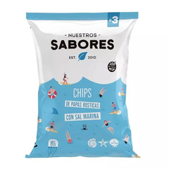 Chips 100 % Naturales Con Sal Marina Nuestros Sabores 80Gr - TEMPLE ORGANICO - Tienda De Alimentos Orgánicos y Agroecológicos