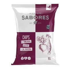Chips 100 % Naturales Con Sal Marina Nuestros Sabores 80Gr - tienda online