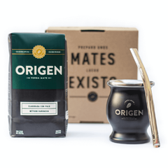 Kit Matero Origen (Mate Y Bombilla De Acero Inoxidable + Yerba) - comprar online