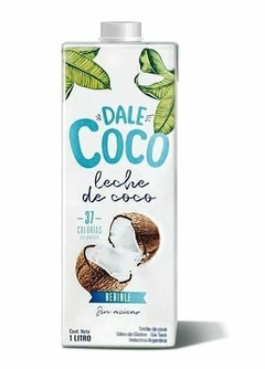 Leche De Coco 100% Natural Sin Conservantes Sin Tacc Dale Coco 1Lt (Solo disponible en CABA)