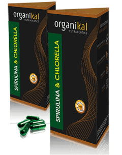 Organikal Espirulina Y Chlorella Orgánica x60 Cápsulas