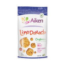 Semillas De Lino Dorado Sin Tacc Orgánico Aiken 250Gr