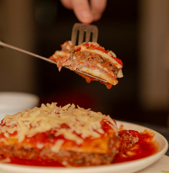Lasagna de carne en internet