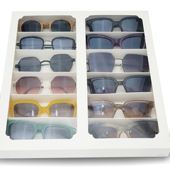 Kit 12 Óculos Proteção UV400 + Caixa organizadora + 12 SAQUINHO TNT
