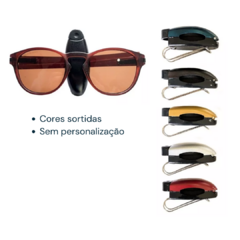 Suporte de Óculos para Carro - 10 Unidades em Cores Sortidas - SEM GRAVAÇÃO - comprar online