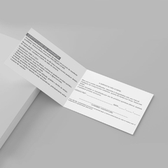Certificado de Garantia Personalizado Preto - Pacote com 10 unidades - comprar online