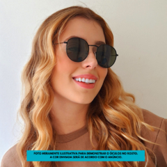 Óculos Solar Polarizado 2W1014 Round Clássico UV400 - loja online