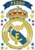 Vinilo Escudo Del Real Madrid Con Tu Nombre Personalizado